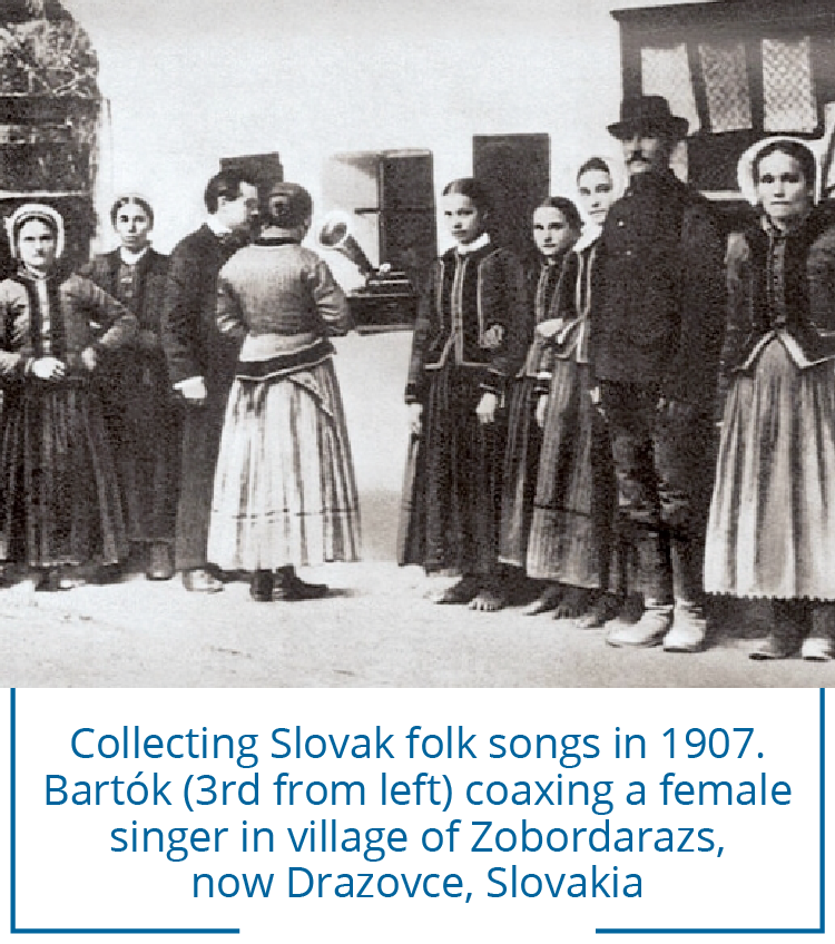 bartok - collecting slovak folksongs